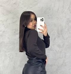 Blusa manga longa tricô modal cacharrel cores - comprar online