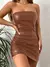 Hawthaw moda feminina festa clube streetwear bodycon preto mini vestido 2024 rou - loja online