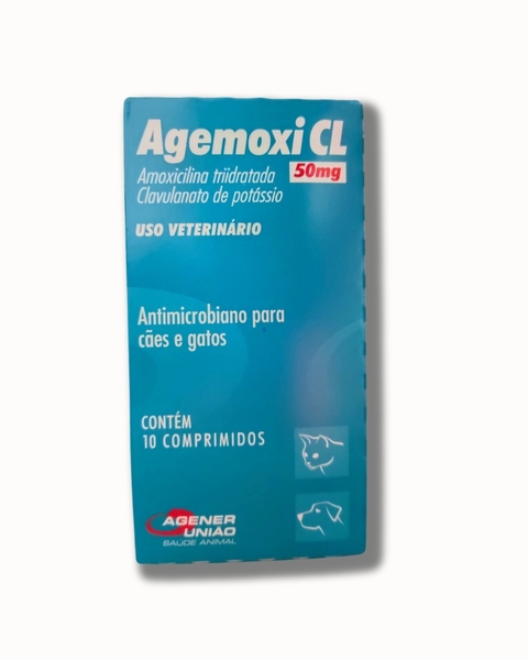 AGEMOXI CL 50 mg Cães e Gatos 10 comprimidos