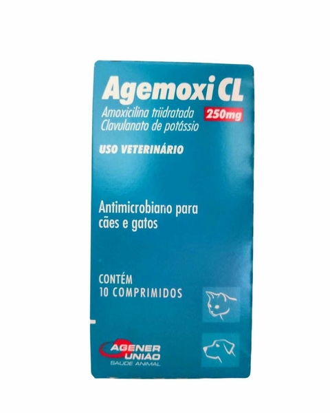 AGEMOXI CL 250 mg Cães e Gatos 10 comprimidos