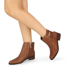 Bota Cano Curto Âmbar Com Ravena Âmbar - loja online