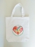 Bolsa de Manta Blanca Prelavada bordada a mano - Clasical