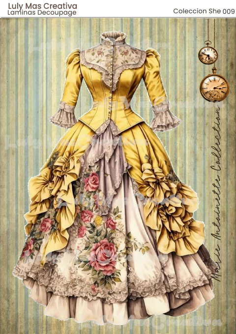 Decoupage | Lámina 009 | She