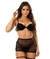 Conjunto com Bojo e Saia Transparente Sensual – Renata