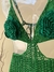 Vestido Verde com Flor - comprar online