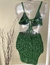 Vestido Verde com Flor - Luxuosos Crochê