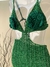 Vestido Verde com Flor - loja online