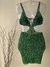 Vestido Verde com Flor