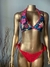 Conjunto Vermelho Floral
