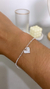 Pulseira coração cravejado na internet