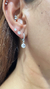 Argola zircônia - comprar online