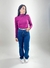 CALÇA WIDE LEG C/ ELASTANO ESCURA