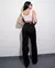 CALÇA WIDE LEG C/ ELASTANO PRETO - LUNA