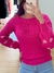 BLUSA MANGA LONGA TRICOT CORAÇÕES NA MANGA na internet