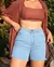 SHORT MOM JEANS C/ ELASTANO CLARO - loja online