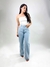 CALÇA WIDE LEG 100% ALGODÃO CLARA