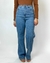 CALÇA WIDE LEG JEANS COM ELASTANO MÉDIA - comprar online