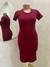 VESTIDO CANELADO MIDI COM MANGA - LUNA