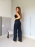 CALÇA WIDE LEG PRETA ESTONADA na internet