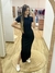 VESTIDO LONGO CANELADO COM MANGA