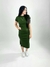 VESTIDO CANELADO MIDI COM MANGA - comprar online