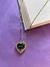 Conjunto coração pedra - loja online