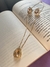 Conjunto gota cravejado