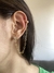 Brinco de coração com piercing