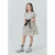 VESTIDO RODADO C/ BABADOS EM CHIFFON C/ CORACOES FLOCADO - comprar online