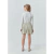 CONJUNTO BLUSA ML EM MALHA CANELADA E SAIA SHORT EM TWEED - loja online