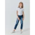 BLUSA EM MALHA CANELADA BICOLOR - comprar online