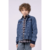 JAQUETA JEANS COM DETALHE QUEIMA TEXTO LASER - comprar online