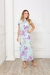 Vestido Claudia estampado chamise com cinto - JOYA MODAS