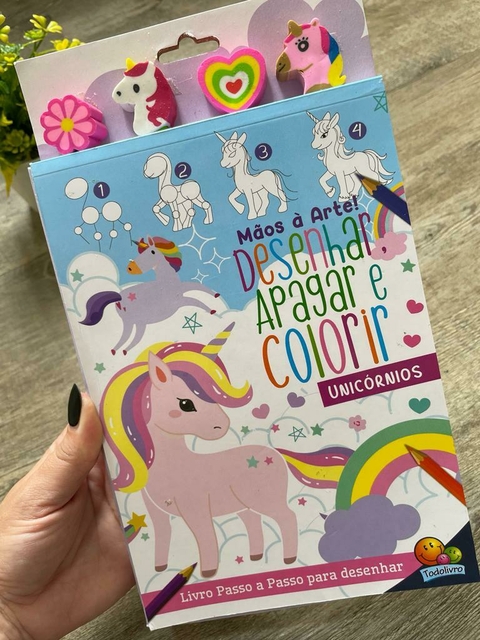 Livro Mãos a arte: Kit Unicórnio