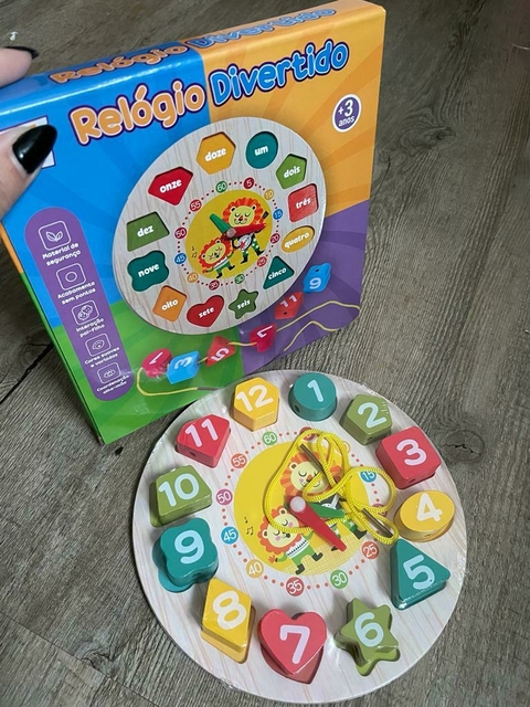 Relógio Divertido Leão