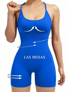 Catsuit seamless importado (AZUL)