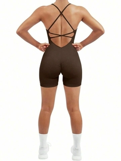 Catsuit seamless importado (CHOCOLATE) - las musas