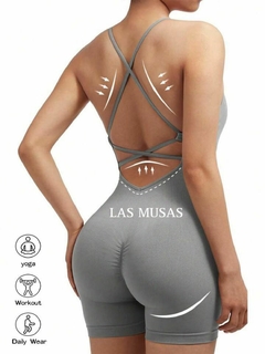 Catsuit seamless importado (GRIS) - las musas