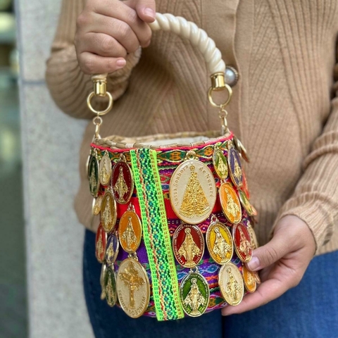 Bolsa Medalhas Colorida