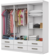 Guarda-Roupa 6 Portas(Com Espelho/Sem Pés)Dallas 1,53 m – CARIOCA MÓVEIS - Direto de fábrica Rio
