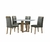 Imagem do Mesa Pedro 120 Mel/Off White com 4 Cadeiras Veneza – ART ASSENTOS