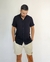 Camisa de Viscolinho com Elastano Gola Padre Preta na internet
