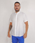 Camisa de Viscolinho Com Elastano Gola Padre Branca - MOSH IN