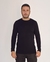 Camiseta Manga Longa Malha Block Preta - comprar online