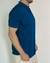 Camisa de Viscolinho Com Elastano Gola Padre Azul - comprar online
