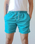 Short Clássico Liso Azul Piscina