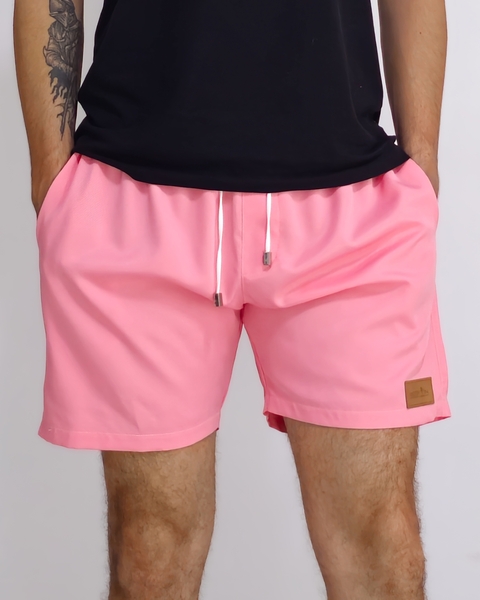 Short Liso com Elastano Premium Alfa Rosa