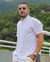 Camisa de Viscolinho Com Elastano Gola Padre Branca - comprar online