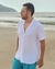 Camisa de Viscolinho Com Elastano Gola Padre Branca na internet