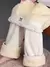 Calça de perna larga forrado velo feminino, moletom largo, cintura alta, cotão de cordeiro coreano, calça reta, casual, grossa, quente, inverno